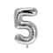 Silver Foil Number Balloon by Celebrate It™